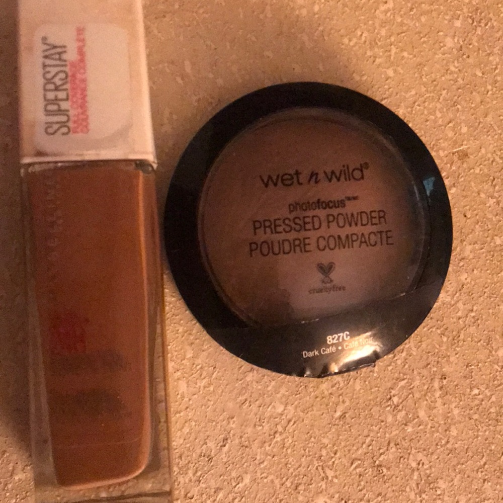Maybelline Foundation and Wet n Wild powder Combo